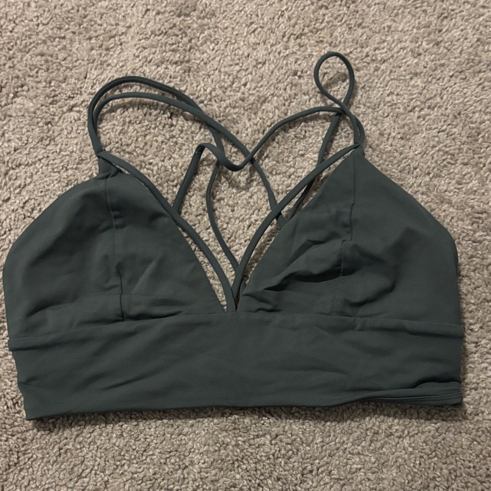 lululemon athletica Strappy Bra - Deep Green